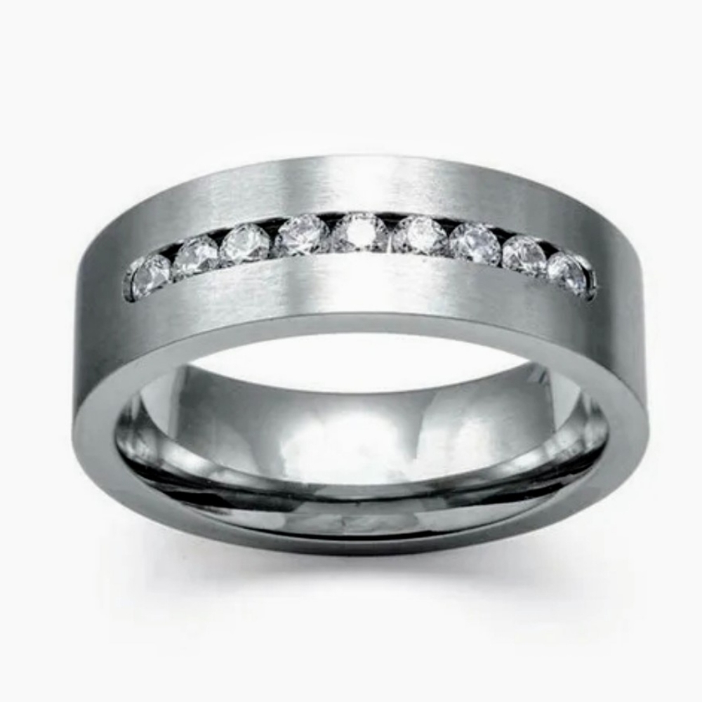 2 PC Titanium Couples wedding rings
